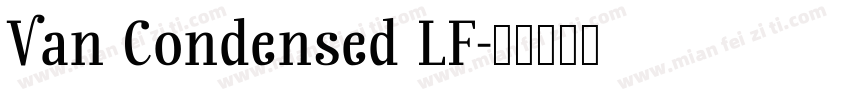 Van Condensed LF字体转换